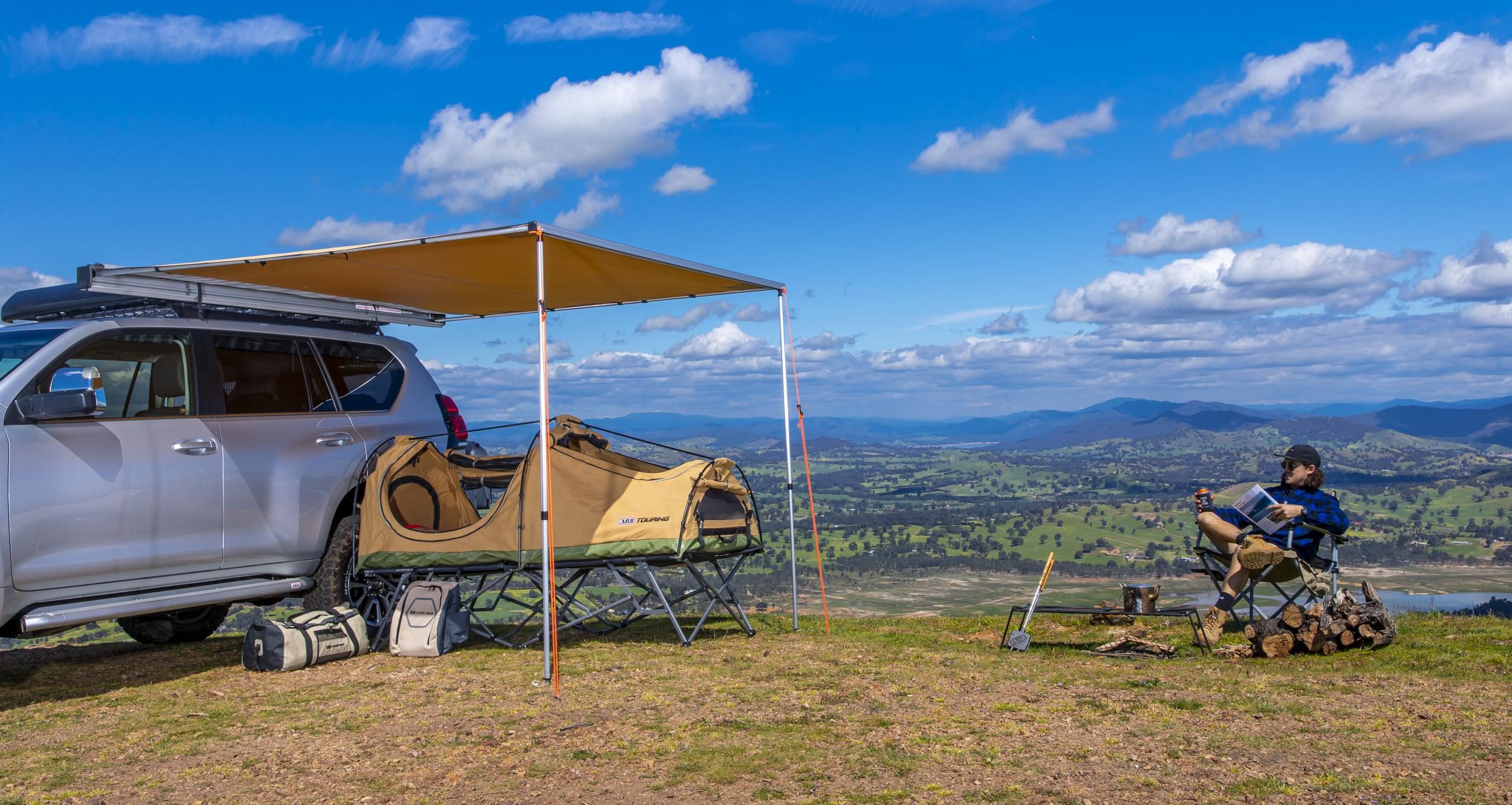 ARB Skydome Swag Stretcher Bed Loaded 4X4