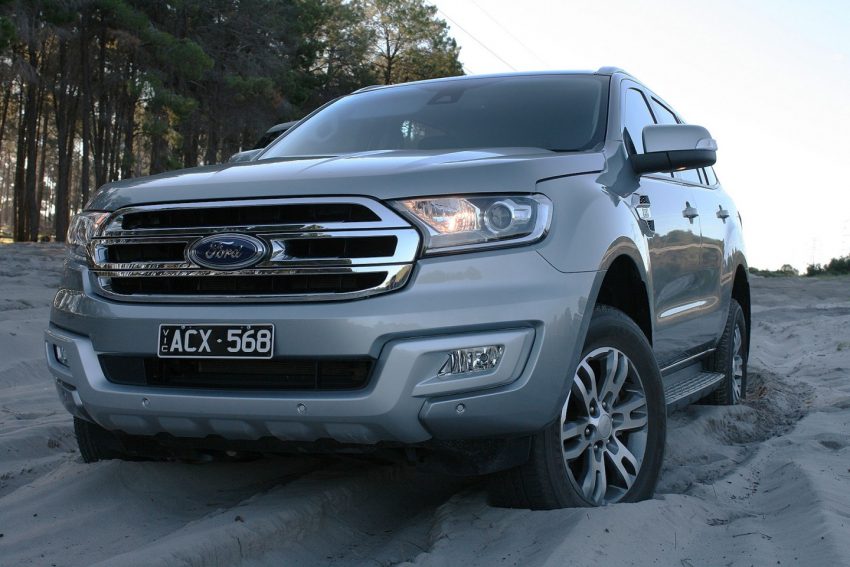 2016 Ford Everest Trend in sand front - FORD EVEREST REVIEW