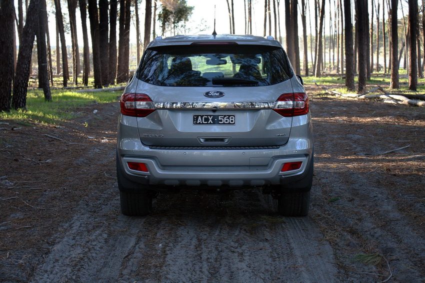 2016 Ford Everest Trend rear exterior - FORD EVEREST REVIEW